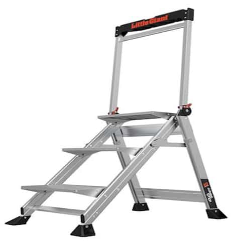 Little Giant Jumbo 3.5 ft. H Aluminum Step Ladder Type IAA 375 lb. capacity Little Giant Jumbo 3.5 ft. H Aluminum Step Ladder Type IAA 375 lb. capacity
