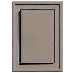 Builders Edge 6 in. H X 4.5 in. W X 1 in. L Prefinished Clay Vinyl Mini Mounting Block