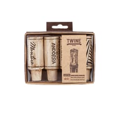 TWINE Grapevine Brown Wax Wine Bottle Candles