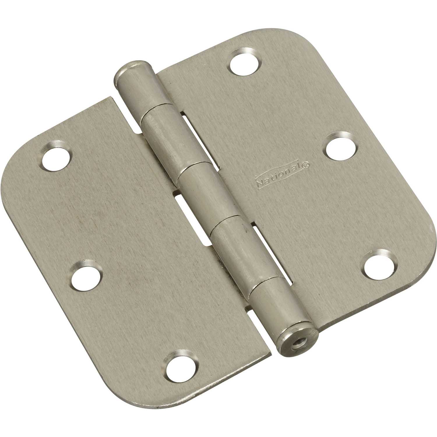 National Hardware 3-1/2 in. L Satin Nickel Door Hinge 1 pk - Ace Hardware