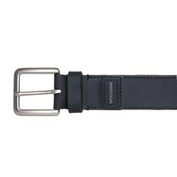 Wolverine Leather Rugged Patch Belt 1.5 in. W Black
