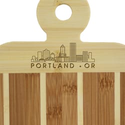 Totally Bamboo 9 in. L X 6 in. W X 0.5 in. Bamboo Serving & Cutting Board