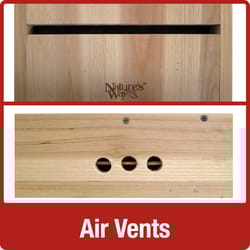 Nature's Way Cedar Series 20.5 in. H X 5 in. W X 12 in. L Cedar Bat House