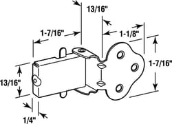 Prime-Line Brass-Plated Plated Steel Window Lock 1 pk