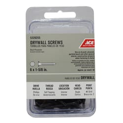 Ace No. 6 wire X 1-5/8 in. L Phillips Drywall Screws 50 pk