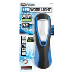 Performance Tool 248 lm Black LED Work Light Flashlight AA Battery
