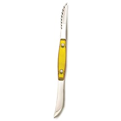 RSVP International Endurance Yellow Stainless Steel Grapefruit Double Knife