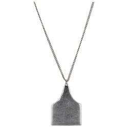 Montana Silversmiths Women's On the Ranch Cow Tag Gray Necklace