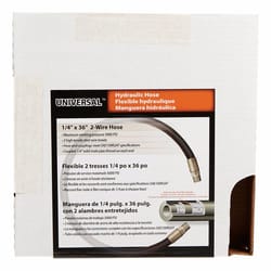 Apache 0.3 in. D X 36 in. L 5000 psi Rubber 2-Wire Hydraulic Hose