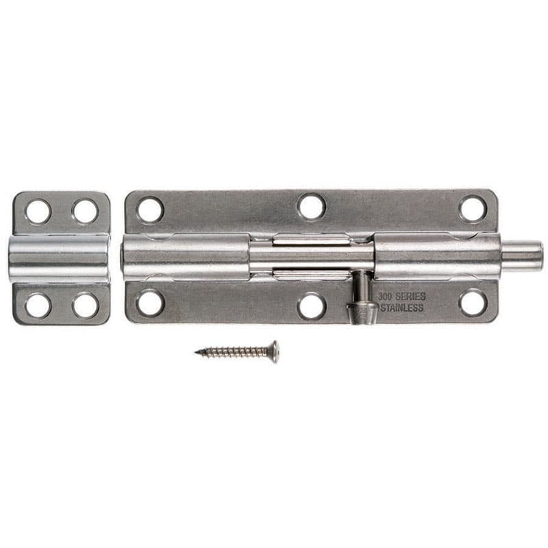 Ace 6 in. L Polished Stainless Steel Heavy Duty Barrel Bolt 1 pk - 01-3008-314 - Hardware Fasteners  sku 01-3008-314