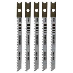 Milwaukee 3-1/8 in. High Carbon Steel U-Shank Wood cutting Jig Saw Blade 8 TPI 5 pk