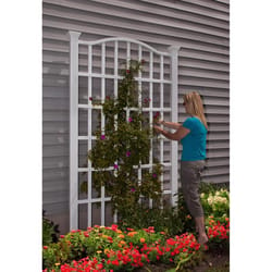 Vita Grande 96 in. H White Vinyl Garden Trellis