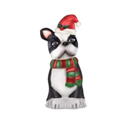 Alpine French Bulldog w/Santa Hat 24 in. Blow Mold