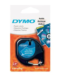 Dymo LetraTag 1/2 in. W X 156 in. L Blue Plastic Label Maker Tape