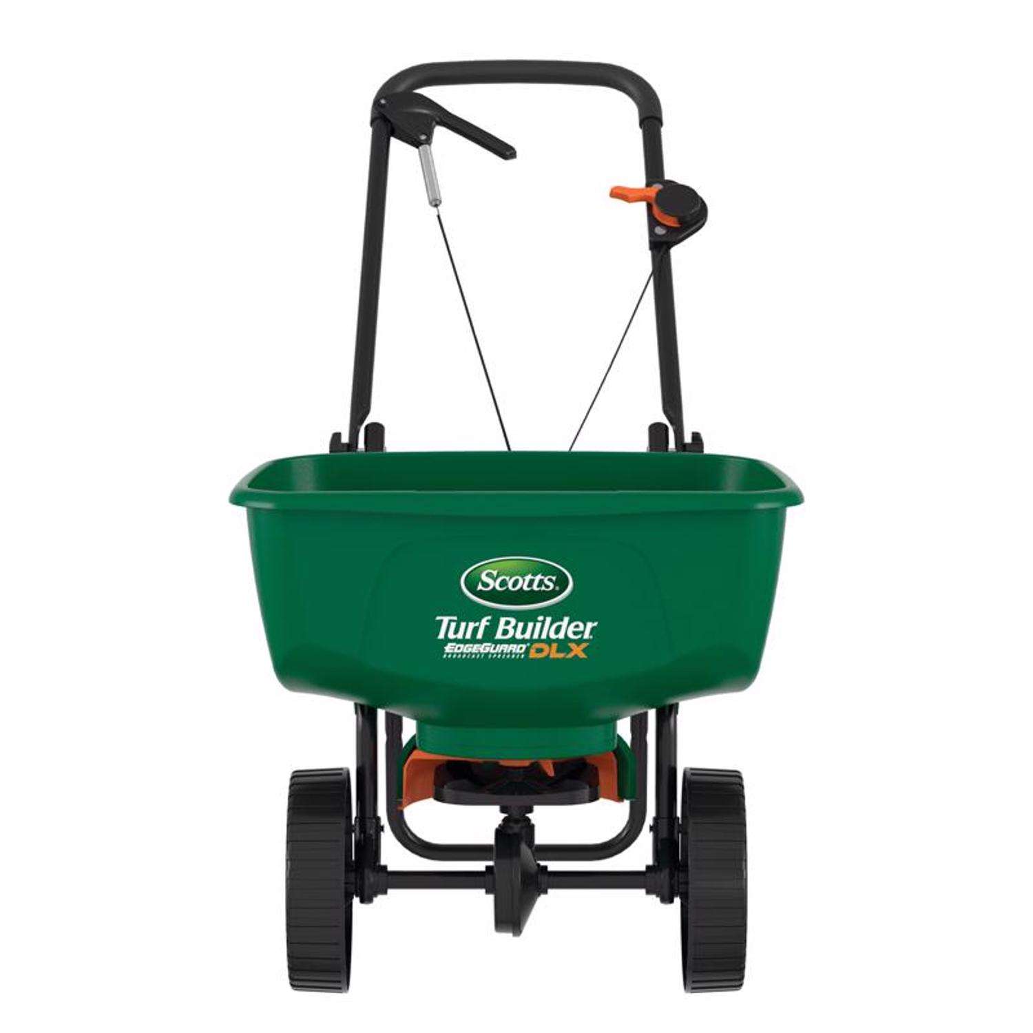 Scotts EdgeGuard DLX 5 ft. W Broadcast Push Spreader For Fertilizer/Ice