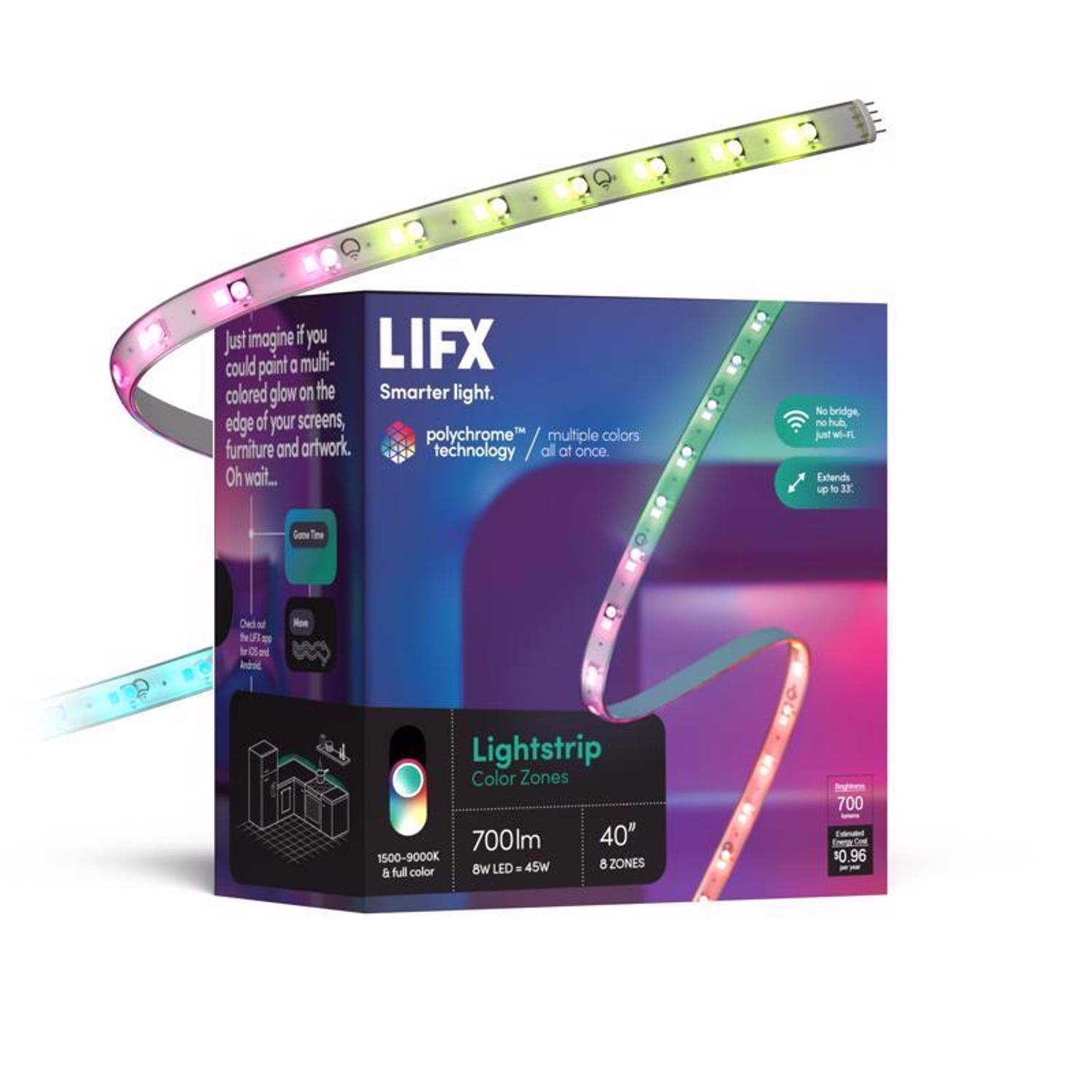 LIFX Smart Home 40 in. L Color Changing Plug-In LED Tape Light 1 pk Sansujyuku sansujyuku.com