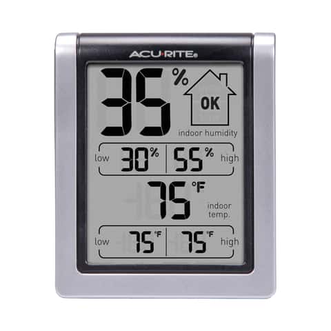Acurite 24 in. Illuminated Outdoor Clock with Thermometer and Humidity Sensor