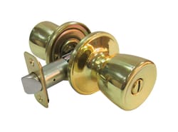 Faultless Tulip Polished Brass Privacy Knob Right or Left Handed