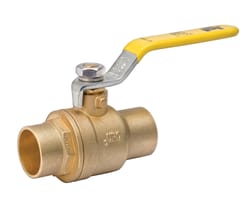 B&K ProLine 3/4 in. Brass Sweat Ball Valve Full Port Lever For Water/Oil/Gas