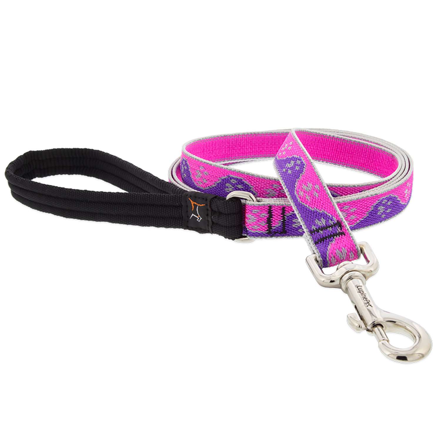 Lupine Pet Reflective Pink Paws Nylon Dog Leash Ace Hardware