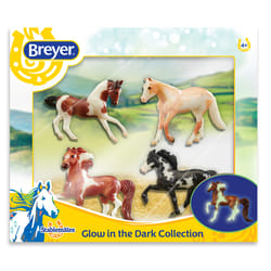 Breyer Stablemates Glow In The Dark Toy Horse Set 4 pc