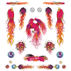 PineCar Dry Transfer Decal Multicolored