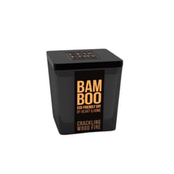 Bamboo Home Fragrance Black Crackling Wood Fire Scent Candle