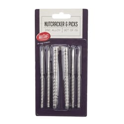 TableCraft Silver Zinc Nutcracker/Pick Set