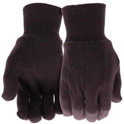 Boss Unisex Indoor/Outdoor Seamless Knit Jersey Work Gloves Brown L 2 pair