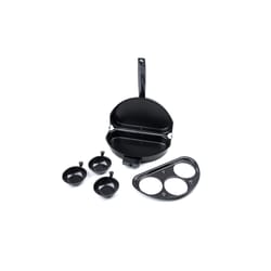 Fox Run Black Carbon Steel Egg Poaching Pan