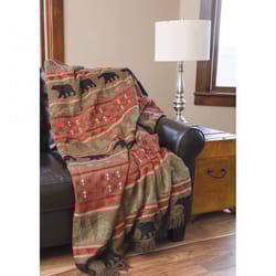 Carstens Inc 60 in. H X 54 in. L Multicolored Polyester Throw Blanket