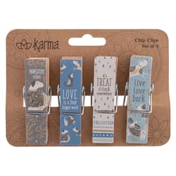 Karma Assorted Wood Chip Clip