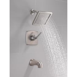 Delta Geist 1-Handle Brushed Nickel Tub and Shower Faucet