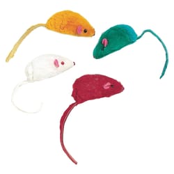 Spot Assorted Plush Mice Cat Toy 4 pk