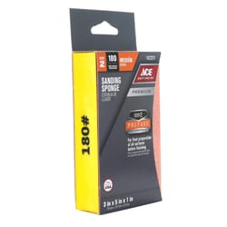 Ace  5 in. L x 5 in. W x 1 in.  180 Grit Super Fine  Block  Sanding Sponge 