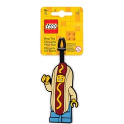 LEGO Classic Hot Dog Man Luggage Tag Silicone 1 pk