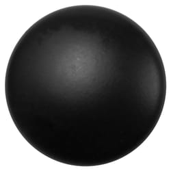 Laurey Newport Half Oval Cabinet Pull Cup 3 in. Matte Black 1 pk