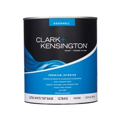 Clark+Kensington Eggshell Tint Base Ultra White Base Paint + Primer Interior 1 qt