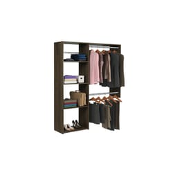 Easy Track 84 in. H X 60 in. W X 14 in. L Wood Closet Organizer