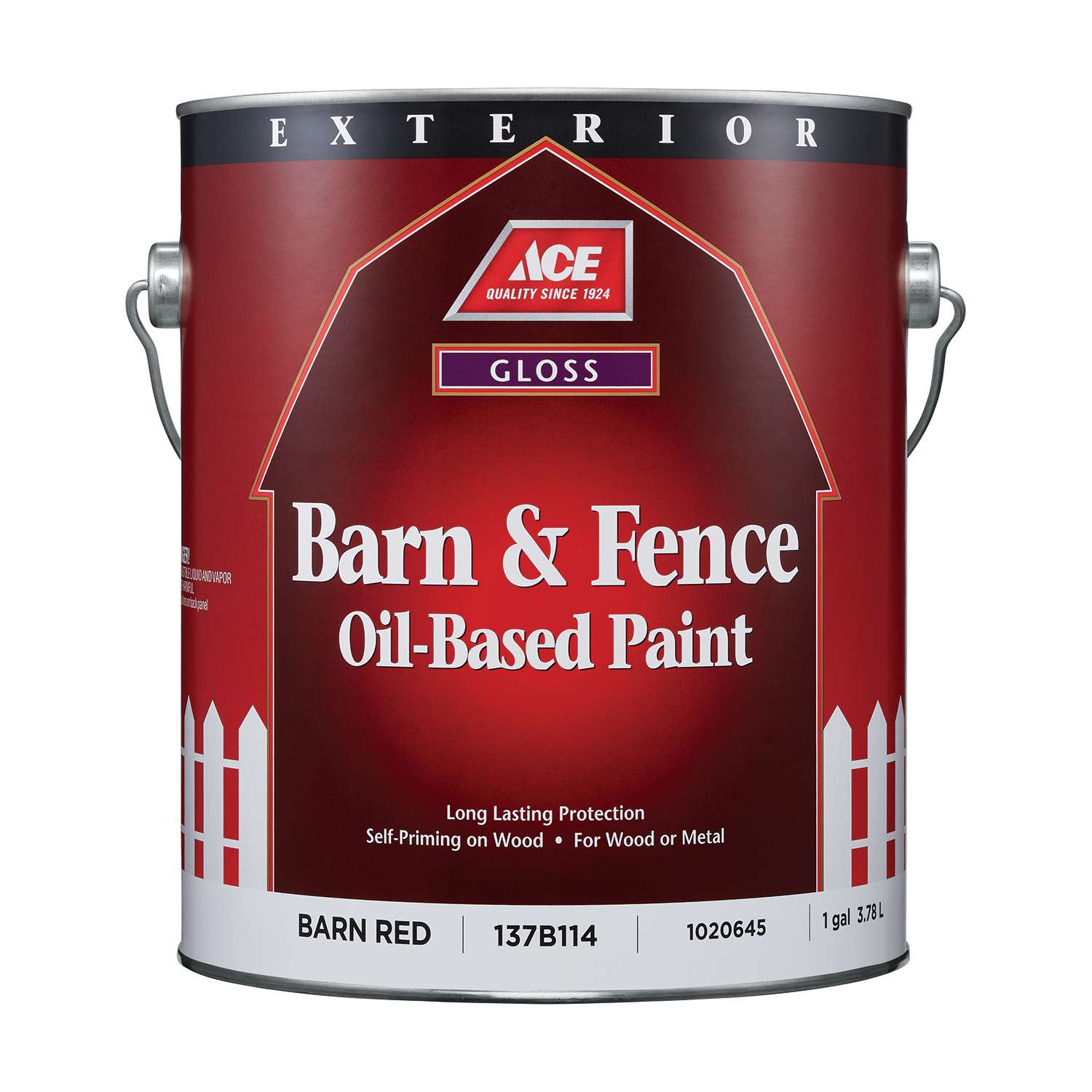 Ace Gloss Barn Red OilBased Barn and Fence Paint Exterior 1 gal Ace