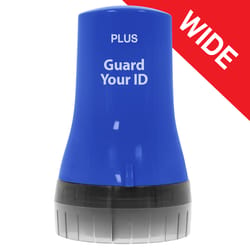 PLUS Guard Your ID 3.25 in. H X 1.8 in. W Round Blue Identity Protection Roller 1 pk