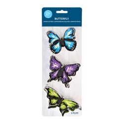 R&M International Corp International 4 in. L Butterfly Cookie Cutter Set Silver 3 pc