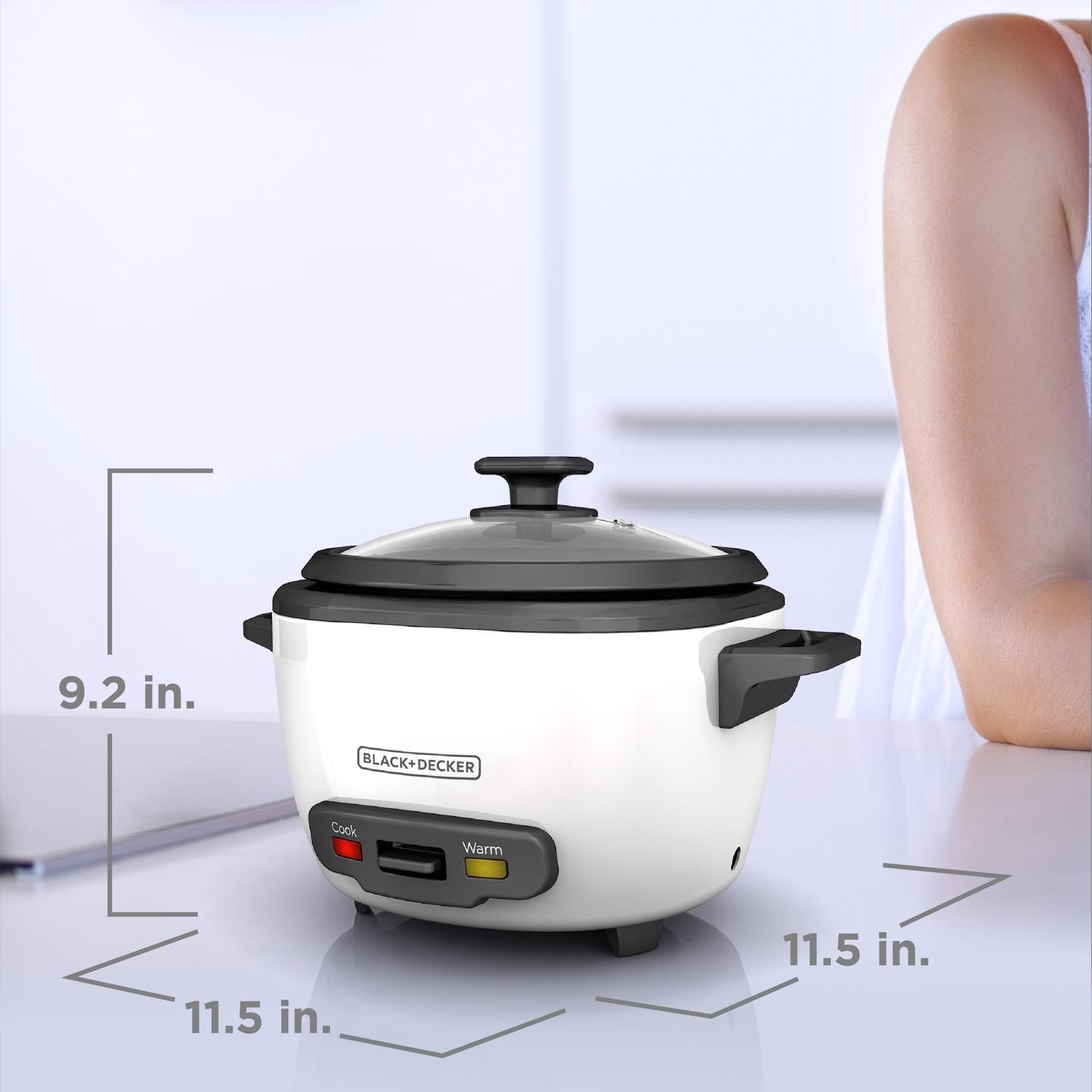 Black Decker White 16 cups Programmable Rice Cooker