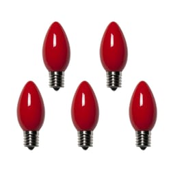 Holiday Bright Lights Incandescent C9 Red 25 ct Replacement Christmas Light Bulbs 0.08 ft.