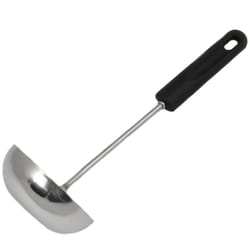 Chef Craft Black/Silver Stainless Steel Ladle