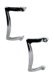 Prime-Line 3.9 in. H Chrome Silver Shower Door Handle Set