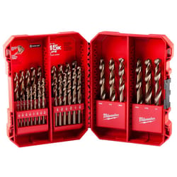 Milwaukee Red Helix 7.75 in. L Cobalt Colbalt Drill Bit Set 3-Flat Shank 29 pc