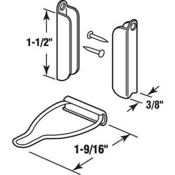 Prime-Line Mill Aluminum 3/8 in. W X 1-9/16 in. L Window Frame Fasteners 1 pk