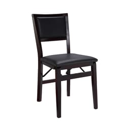 Linon Home Decor Espresso Vinyl Classic Chair