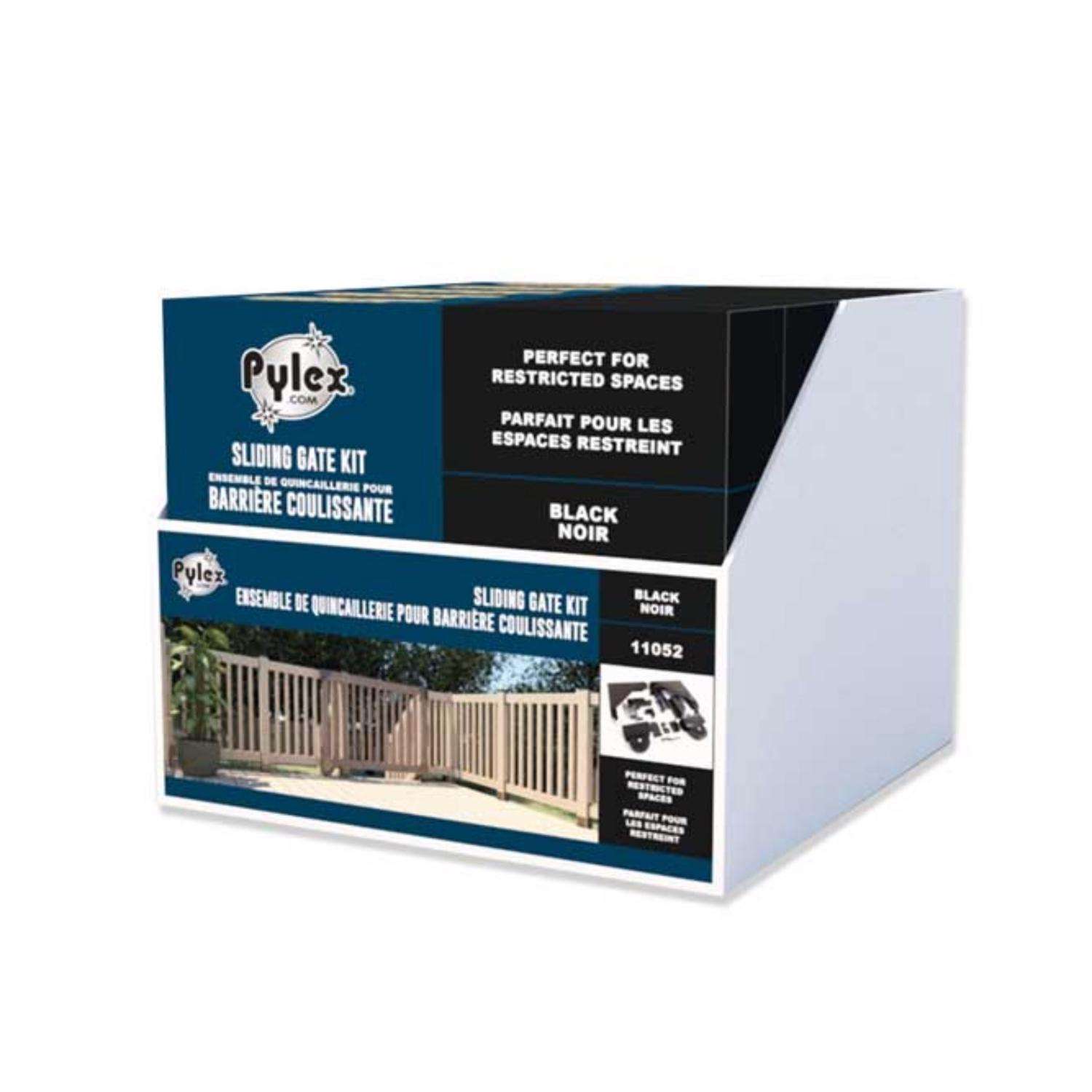 Pylex Powder Coated Black Steel Gate Hardware Kit 1 pk Ace Hardware